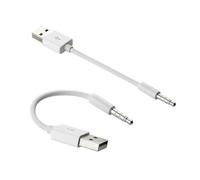 Mr.Gadget's Solutions 12cm USB Charging & Data Sync Cable for i-Pod Shuffle - Short Replacement Power Lead for i-Pod Shuffle 2nd/3rd/4th Gen - White