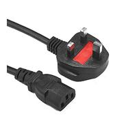 Mr. Gadget's Solutions® 16ft (5m) UK Computer Power Cable, 18AWG, BS 1363 to C13, 10A 250V Replacement AC Power Cord, Kettle Lead/UK Power Cord, PC Power Supply Cable, TV/Monitor Power Cable