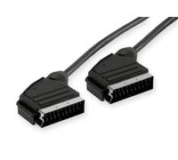 Mr. Gadget's Solutions 1meter Scart Lead Male to Male Video Audio 21 Pins Cable Compatible with Tv Dvd Vhs Cable Sky