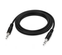 Mr.Gadget's Solutions 2 Meter 3.5mm Male to Male AUX Audio Cable, Stereo Jack Auxiliary Lead for Car Audio, Speakers, Headphones, Home Hi-Fi, Laptop, Desktop Wired Sound Cable, Black-2 Pack