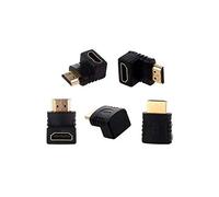 Mr. Gadget's Solutions 270/90 Degree Angle HDMI Male to HDMI Female Compatible for 1080P HDTV Cable Adapter