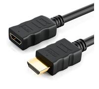 Mr. Gadget's Solutions 2m (6ft) Ultra HD HDMI Extension Cable - HDMI Male to Female, High-Speed 4K x 2K A/V Cable Extender, HDMI Cord Extender Black