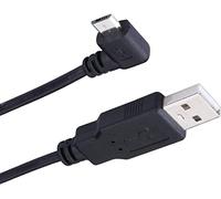 Mr. Gadget's Solutions® 3.3ft. (1m) Right Angle Micro USB Cable - USB 2.0 A to 90-degree Micro USB Type B - Black