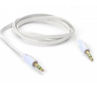 Mr. Gadget's Solutions 3.5mm AUX Stereo Cable Mini Jack Auxiliary Car Lead Male Audio Gold Plated 1m-WHITE