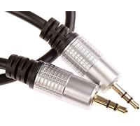Mr. Gadget's Solutions® 3.5mm Male to Male Stereo Jack Audio Aux Cable with Gold Contacts 10m - Black