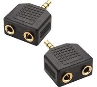 Mr. Gadget's Solutions® 3.5mm Stereo Plug To Twin 3.5mm Stereo Socket Splitter Adapter