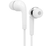 Mr. Gadget's Solutions 3.5mm Wired Headphones Headset, In-Ear Earbuds Soft Silicone Music Earphones for PC/Laptop/Tablet/Smartphone, Hands-free with Microphone In-line Control (White)