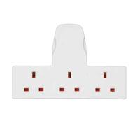 Mr. Gadget's Solutions 3 Way Triple Gang UK 3 Pin Multi Socket Plug Extension Mains Adaptor Cable Free