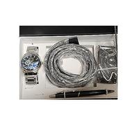 Mr. Gadget's Solutions 3pcs Men's Gift Box Set with Leather Belt Wristwatch And Pen For Men
