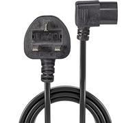 Mr.Gadget's Solutions 5 Meter Right Angle C13 Power Cable, UK 3-Pin to IEC320C13, 18 AWG Kettle Lead for PC, Monitors, TV, Scanner - Black