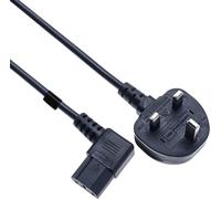 Mr.Gadget's Solutions 5 Meter Right Angled Power Cable - 18 AWG 90 Degree Power Lead for Kettles, Electric Guitars, TVs, Printers, Projectors - Heavy Duty Replacement Cord with 90° Plug