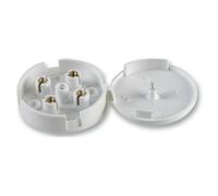 Mr. Gadget's Solutions 5A Junction Box 4 Terminal Electrical Wiring Cable Connector Plastic White 59mm