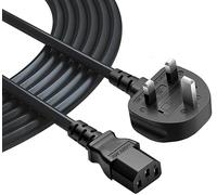 Mr. Gadget's Solutions 5M UK Mains Power Plug to IEC C13 Cable Cord for PC Monitor TV Kettle Lead-Black