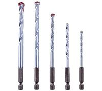 Mr. Gadget's Solutions® 5pc Hex Shank Masonry Drill Bit Set - Sizes (4mm, 5mm, 6mm, 8mm and 10mm)