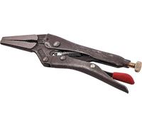 Mr. Gadget's Solutions® 6.5" Long Nose Locking Pliers - (Cr-Mo), Curved Jaws Grip Pliers