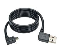 Mr. Gadget's Solutions® 6.6ft. (2m) Right Angle Micro USB Cable - Right angle USB 2.0 A to 90-degree Micro USB Type B - Black