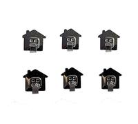 Mr. Gadget's Solutions Adhesive Wall Hooks House Shaped, Soft Waterproof Self Adhesives Wall Sticky Hook, Hangers for Hanging Robe, Towel, Keys, Bags, Lights, Calendars etc. - 6 Pack