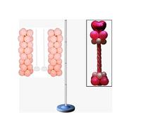 Mr. Gadget's Solutions Balloon Arch Set, 127cm Pole and Base Frame Kit, White, Unisex, All Ages, Reusable, Party Supplies Decoration for Wedding, Baby Shower, Birthday, Festival