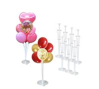 Mr. Gadget's Solutions Balloon Stand Kit, 4 Sets, Tower Balloon Stand, Multi-purpose (Birthday, Wedding, Graduation, Baby Showers, Congratulations, Communion, Christening), Unisex-Adults