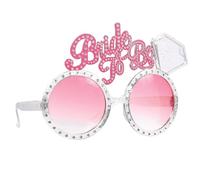 Mr.Gadget's Solutions Bride to Be Glasses & Bridal Wedding Veil Set - Pink Bachelorette Party Decorations, Bridal Shower Supplies, Hen Party Accessories with Comb & Bride to Be Sunglasses
