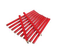 Mr.Gadget's Solutions Carpenter Pencils, Red, HB Graphite, 7 Inch, for Woodwork and Carpentry, 12 Pack
