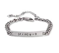 Mr.Gadget's Solutions Custom Engraved Mens Bracelet Stainless Steel Adjustable ID Chain Personalized Name Date Coordinate Jewelry Gift for Him Durable Stylish Design (SIlver)