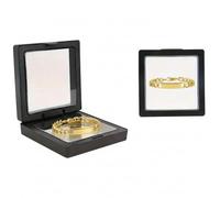 Mr.Gadget's Solutions Custom ID Couples Bracelets for Men Women Stainless Steel Cuban Curb Link Chain Personalized Name Engraved Tag Bracelet Bangle Christmas Gifts-Gold/Silver (Gold)