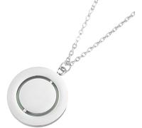 Mr.Gadget's Solutions Custom Name Necklace Stainless Steel Rotatable Pendant - Personalized Jewelry with Gift Box - Best Gifts for Girlfriend, Wife & Mom (Round)