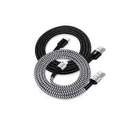 Mr.Gadget's Solutions Durable Nylon Braided USB-A to 8-Pin Charging Cable - Compatible with iPhone 14, 13, 12, 11, SE, X, XS, 8, 7, iPad Pro, AirPods