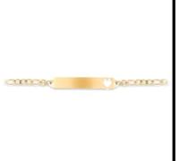 Mr.Gadget's Solutions Effortless Elegance: Personalized Stainless Steel Open Heart Bar Necklace (SCript MT Bold, Gold, Single Side)