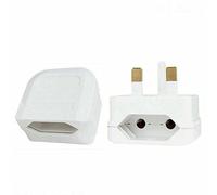 Mr Gadget's Solutions Euro Plug To UK Mains Power Fused Plug Adaptor Converter 5A White