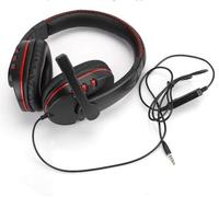Mr.Gadget's Solutions Gaming Headset With Microphones Compatible With PC/Laptop PS-4 Xbox One PS-5 Headphone LED USB - Red