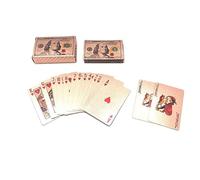 Mr.Gadget's Solutions Gold, Silver & Rose Gold Luxury Poker Deck | Premium Waterproof Plastic Playing Cards Blackout Dollar Theme (Rose Gold)