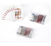 Mr. Gadget's Solutions Grade Silver Plated Euro Shape Plastic Poker Playing Cards