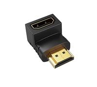Mr. Gadget's Solutions® HDMI Adapter Male to Female, 90 Degree UPWARD Angle Converter, HDMI L Shape Flat Extender for Wall TV, Roku, PS5, Fire Stick, Chromecast, Switch, Laptop, Xbox, PC