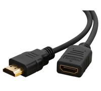 Mr. Gadget's Solutions HDMI Extension Cable Male to Female 1m HDMI 4K 3D 1.4v HDMI Extended Cable For HD TV LCD Laptop Projector- 1m Black