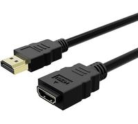 Mr.Gadget's Solutions HDMI Extension Cable - Ultra HD 4k HDMI Cable Male to Female - HDMI Extender Extension cord- 2m(6.6ft) Black
