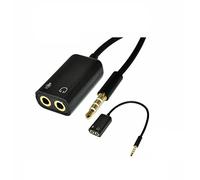 Mr. Gadget's Solutions Headphone Mic Audio Splitter Cable Adapter For Laptops/Smartphones
