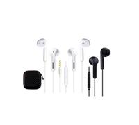 Mr.Gadget's Solutions In Ear Earphones, Wired Earbuds with Mic & Remote - 3.5mm In-Ear Headphones with Enhanced Bass for iOS & Android Devices (2pcs Pack)