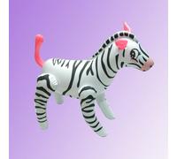 Mr. Gadget's Solutions Inflatable Blow Up Zebra - For Children's Party, Indoor Activity, Game Outdoor - Children Kids Activity, Halloween Toy - Soft Toy For Infant Baby