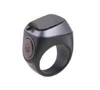 Mr.Gadget's Solutions iQibla Smart Tasbih - Digital Zikr Ring with Prayer Time Alerts, Bluetooth Connectivity, Waterproof Design & Vibration Reminder for Muslims - Ideal for Men & Women (Grey, 22mm)