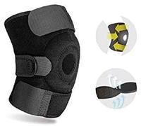 Mr. Gadget's Solutions Knee Support For Women and Men- Adjustable Compression Open Patella Neoprene Brace with Anti Slip Strips- Breathable Knee Brace for Arthritis Joint Pain Meniscus Tear and Gym