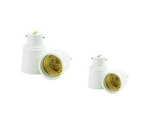Mr Gadget's Solutions Lamp Light Bulb Screw Cap Blub Adapter Converter 2 Pack