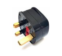 Mr. Gadget's Solutions Mains Plug Top with on/Off 13A Amp Fused Switched neon Light Black