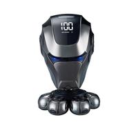 Mr.Gadget's Solutions Men's 5-in-1 Electric Razor with LED Display, Beard Trimmer, Nose Clipper & Brushes