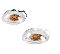 Mr. Gadget's Solutions Microwave Food Plate Cover Protective Cap with Steam Vents... Anti-Splash Splatter Cover