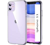 Mr. Gadget's Solutions Military Dimond Crystal Clear for Phone 11 Case, [Never Yellow] [Shockproof Mil-grade Protection] Protective Bumper Hard, Thin Slim Fit Cover 6.1-inch 5G, Clear