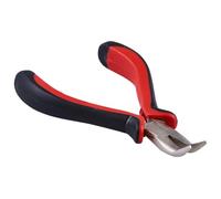 Mr.Gadget's Solutions Mini Bent Nose Pro Plier, Alloy Steel, Spring Loaded, Two-Tone Grip, for Jewellery Making and Precision Work