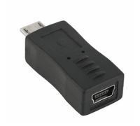 Mr. Gadget's Solutions Mini USB Female to Micro USB 5pin Male - Mini usb Input to Microusb Male Output Convertar Adapter Colour-Black