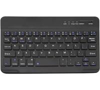 Mr. Gadget's Solutions Mini Wireless Bluetooth Rechargeable English Keyboard for iPad, Tablet, Phone Smartphone iOS Android Windows Ultra Slim Portable Small Keyboard (10 inch Black)